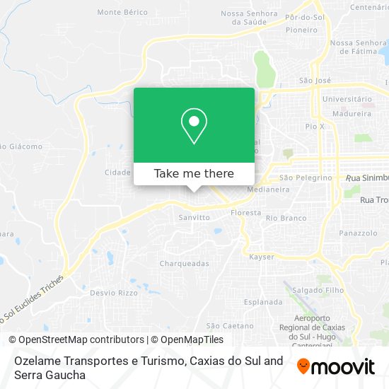 Ozelame Transportes e Turismo map