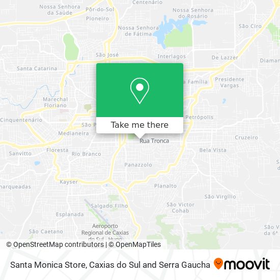 Santa Monica Store map