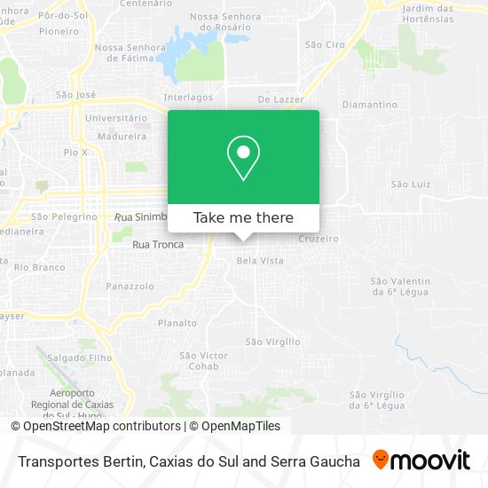 Transportes Bertin map