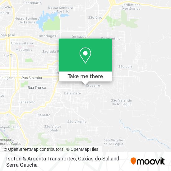 Isoton & Argenta Transportes map