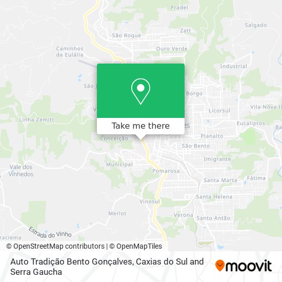 Auto Tradição Bento Gonçalves map