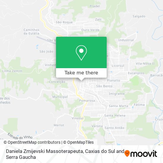 Daniela Zmijevski Massoterapeuta map