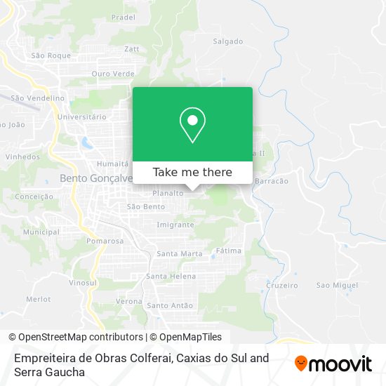 Empreiteira de Obras Colferai map