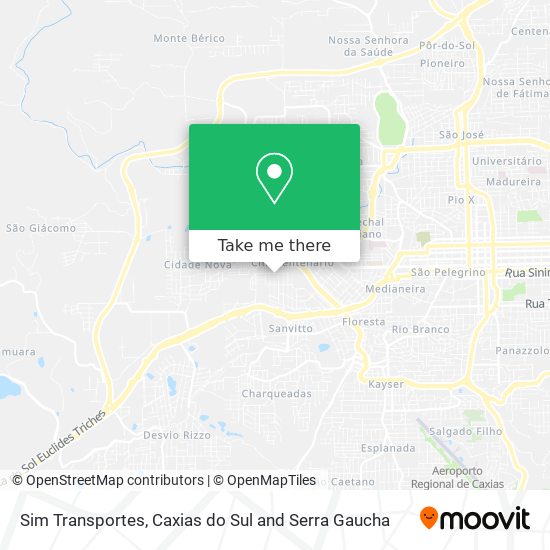 Sim Transportes map
