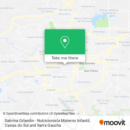 Sabrina Orlandin - Nutricionista Materno Infantil map
