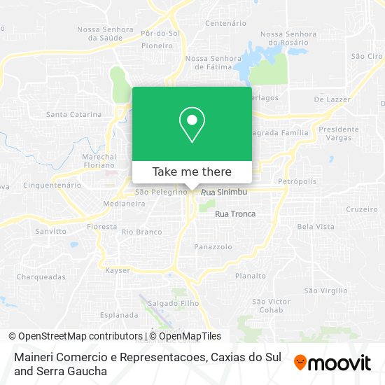 Maineri Comercio e Representacoes map