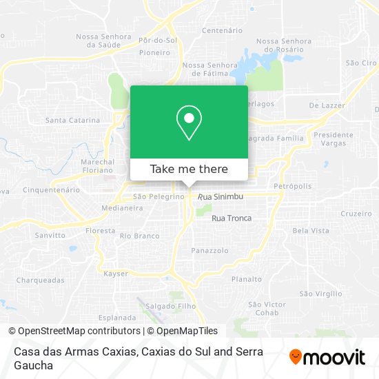 Casa das Armas Caxias map