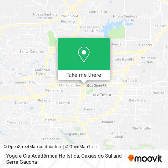 Yoga e Cia Acadêmica Holística map