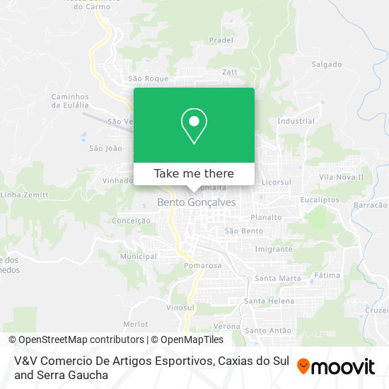 V&V Comercio De Artigos Esportivos map