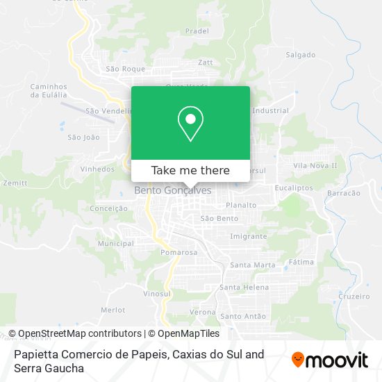 Papietta Comercio de Papeis map