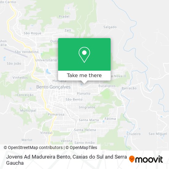 Jovens Ad Madureira Bento map