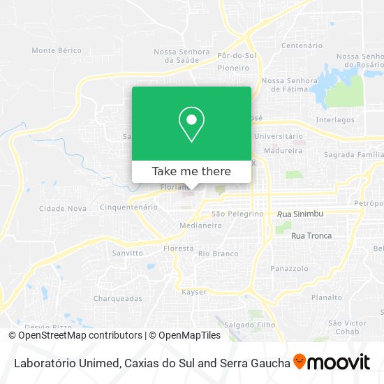 Laboratório Unimed map