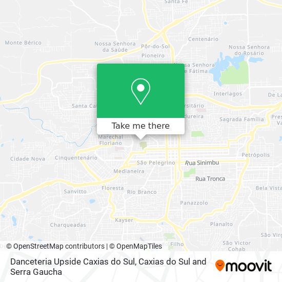 Danceteria Upside Caxias do Sul map