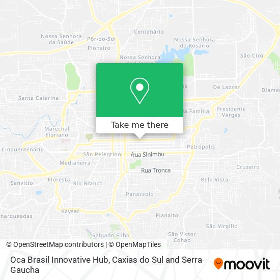 Oca Brasil Innovative Hub map