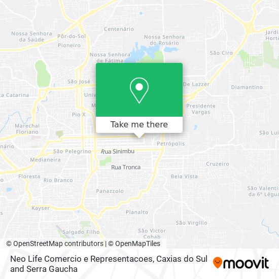 Neo Life Comercio e Representacoes map