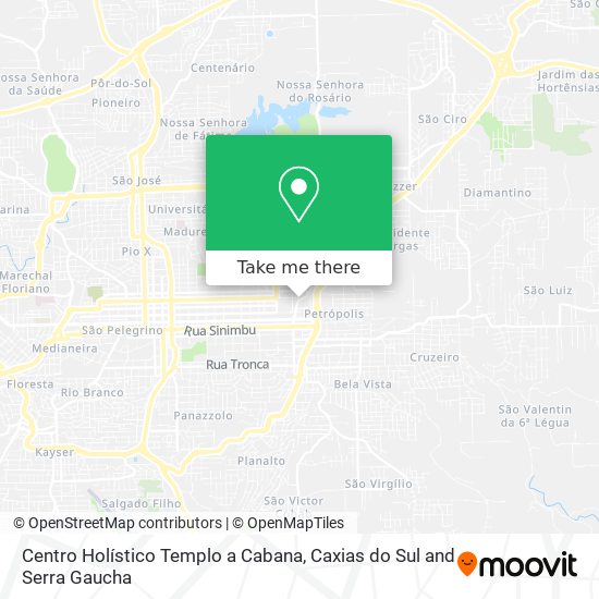 Centro Holístico Templo a Cabana map