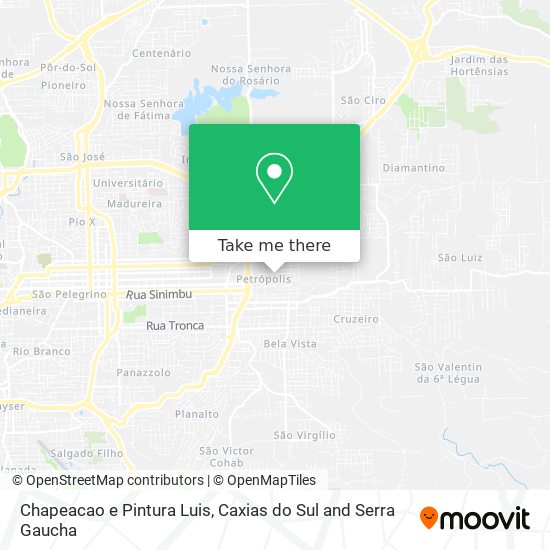 Chapeacao e Pintura Luis map