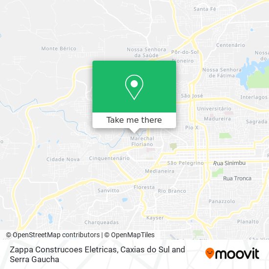 Zappa Construcoes Eletricas map