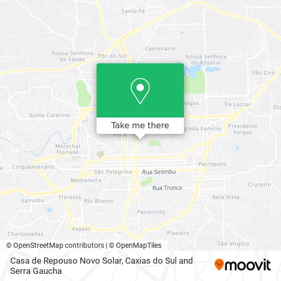 Casa de Repouso Novo Solar map