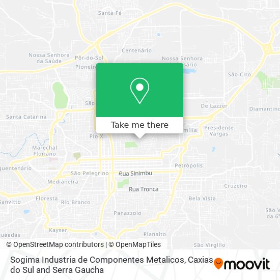 Sogima Industria de Componentes Metalicos map