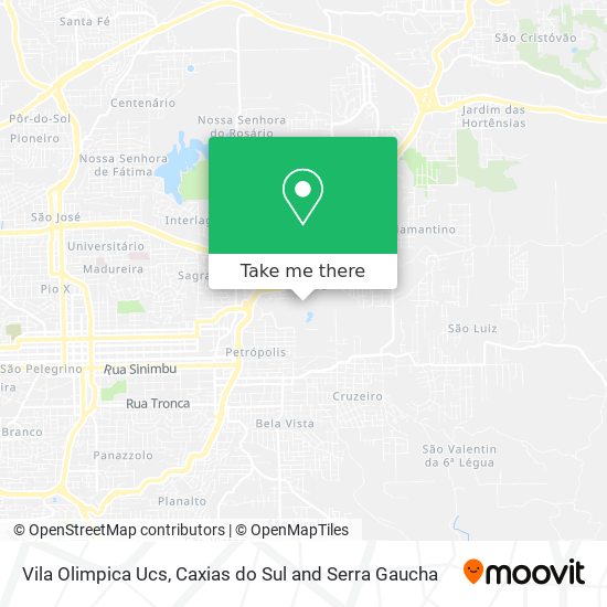 Vila Olimpica Ucs map