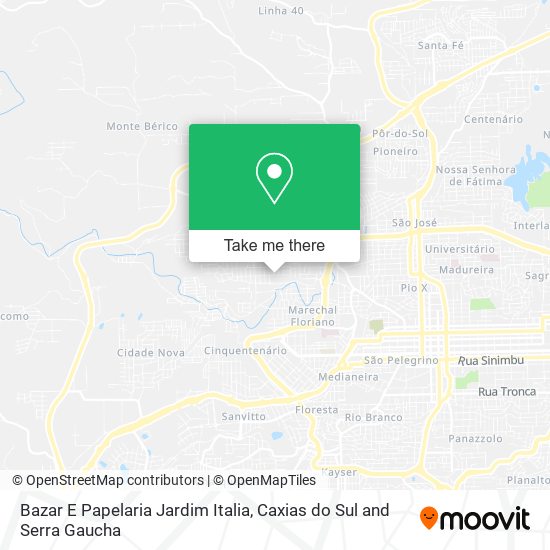 Bazar E Papelaria Jardim Italia map