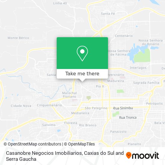 Mapa Casanobre Negocios Imobiliarios