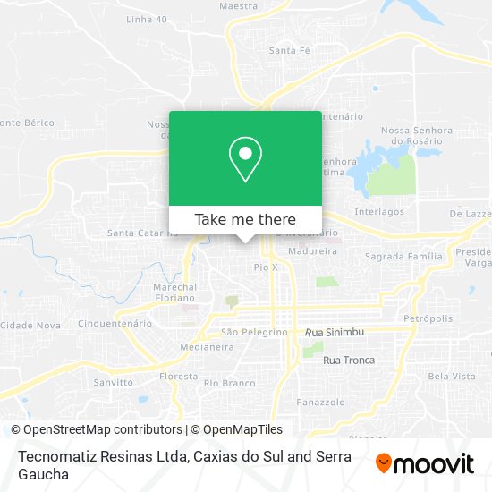 Tecnomatiz Resinas Ltda map