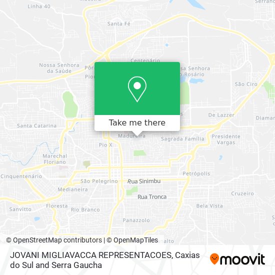 JOVANI MIGLIAVACCA REPRESENTACOES map