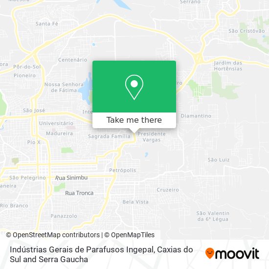 Indústrias Gerais de Parafusos Ingepal map