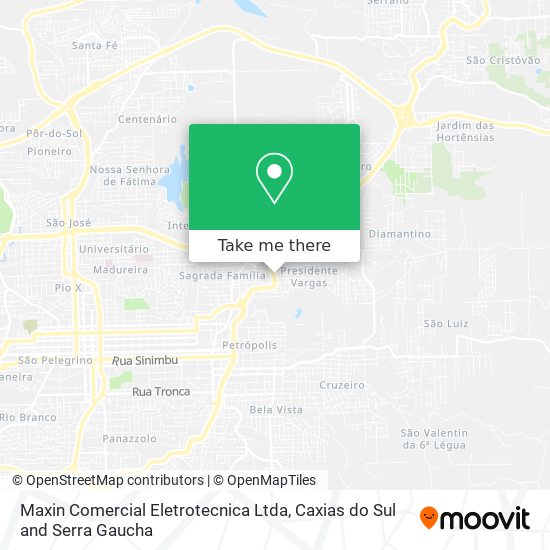 Maxin Comercial Eletrotecnica Ltda map