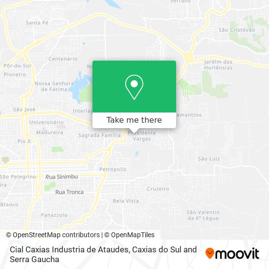 Cial Caxias Industria de Ataudes map