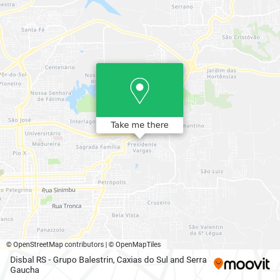 Disbal RS - Grupo Balestrin map