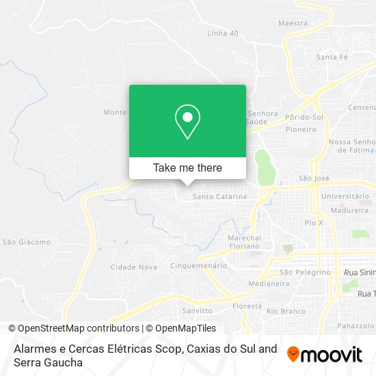 Alarmes e Cercas Elétricas Scop map