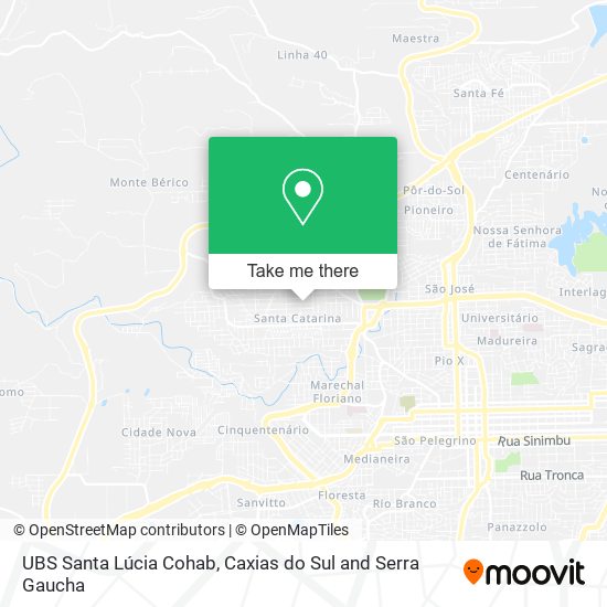 UBS Santa Lúcia Cohab map