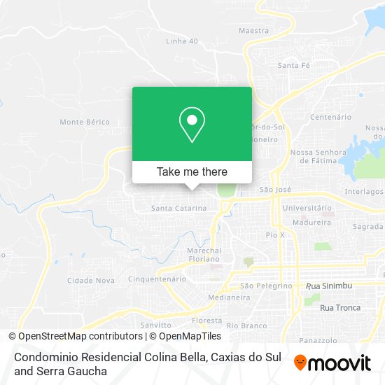 Condominio Residencial Colina Bella map