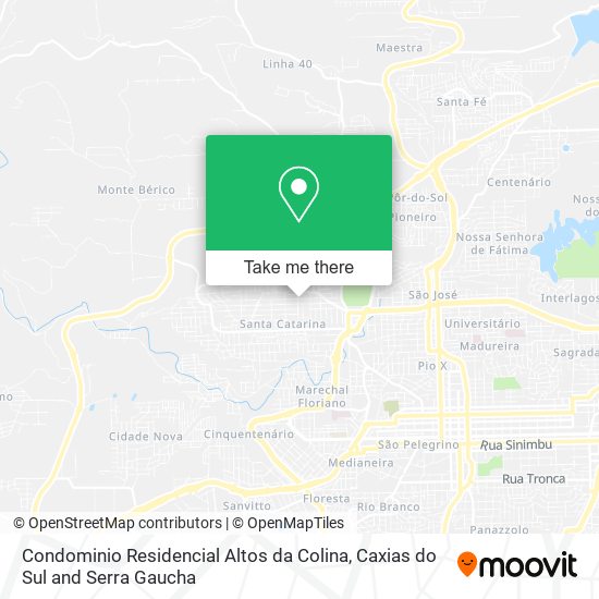 Condominio Residencial Altos da Colina map