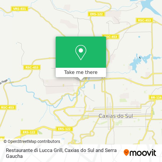 Mapa Restaurante di Lucca Grill
