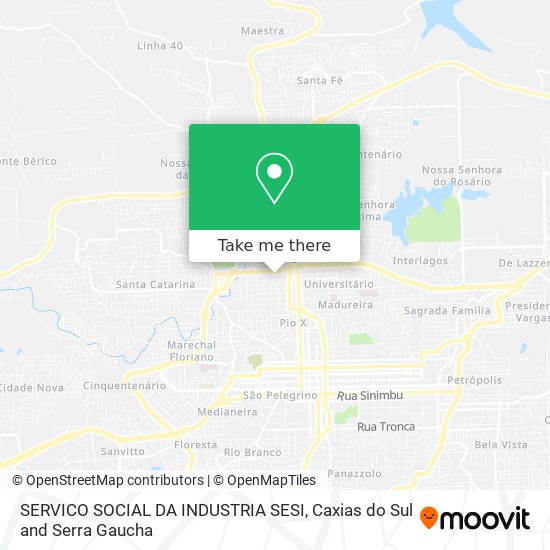 SERVICO SOCIAL DA INDUSTRIA SESI map