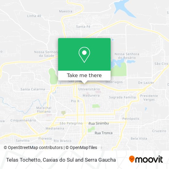 Telas Tochetto map