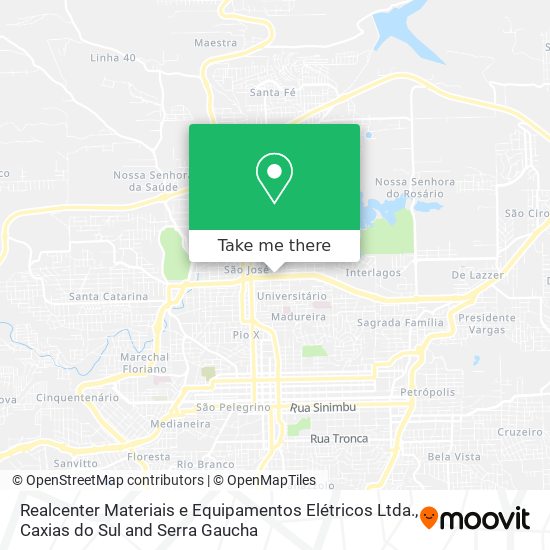 Mapa Realcenter Materiais e Equipamentos Elétricos Ltda.