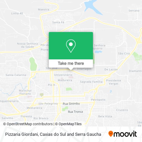 Pizzaria Giordani map