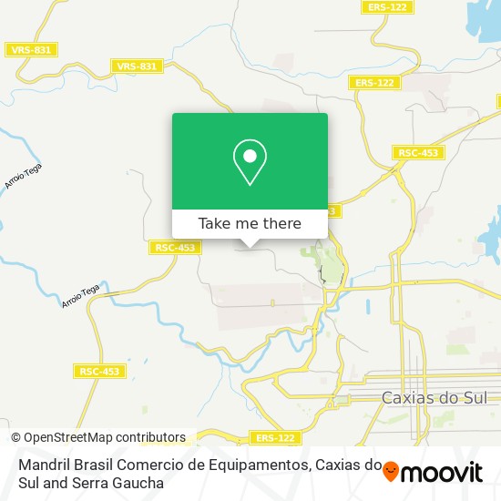 Mandril Brasil Comercio de Equipamentos map