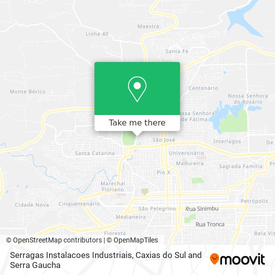 Mapa Serragas Instalacoes Industriais