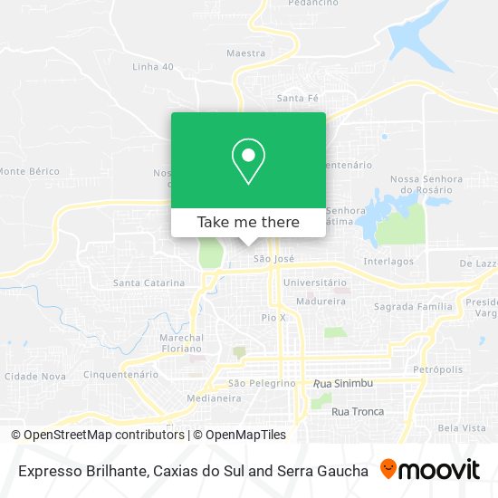 Expresso Brilhante map