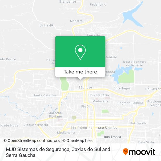 MJD Sistemas de Segurança map