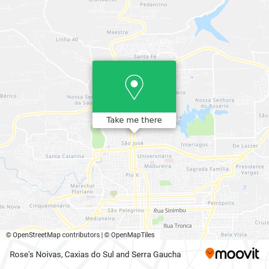Rose's Noivas map