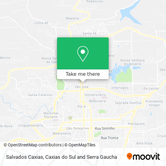 Salvados Caxias map