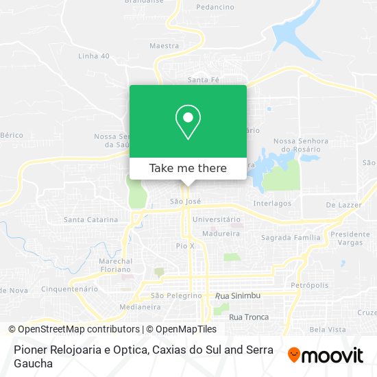 Pioner Relojoaria e Optica map