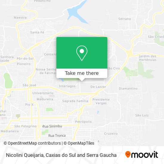 Nicolini Queijaria map